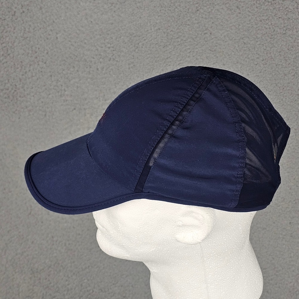 Rhone Running Mens Navy Blue Mesh Panel Baseball Cap Adjustable Hat XXX Logo - Picture 5 of 9